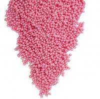 Драже зерновое взорванные  зёрна риса в цветной глазури Жемчуг Розовый 2-5мм 103